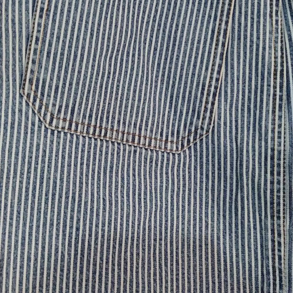 Vtg Lauren Jeans railroad stripe pencil skirt - Picture 3 of 7